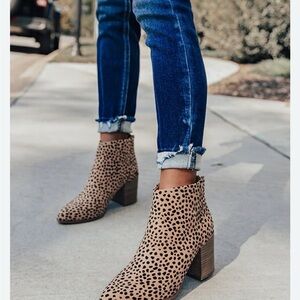 Leopard Print Ankle Boots